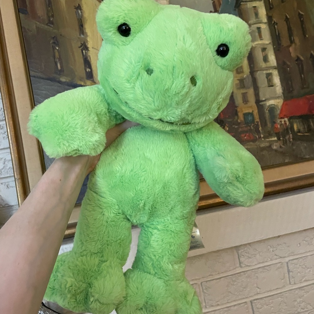 Build-A-Bear Green Frog Plush